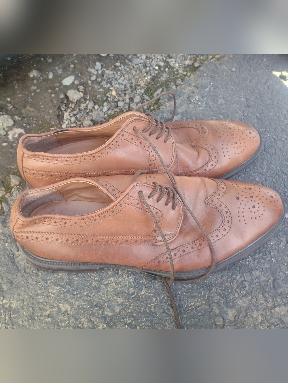 Stafford Brown Shoes Leather 11 M